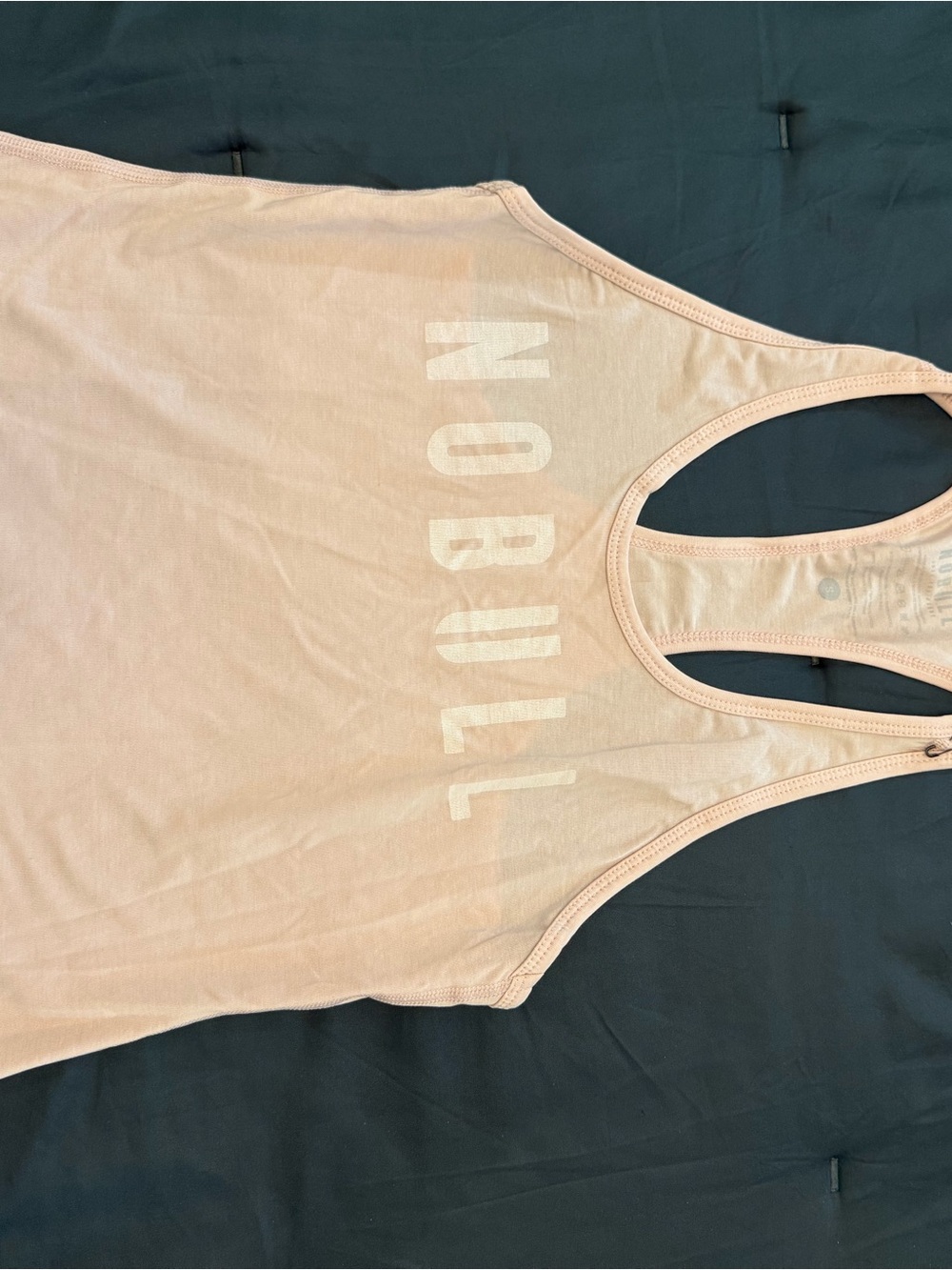 NOBULL Women's Pale Pink Racerback Tank with Front Logo